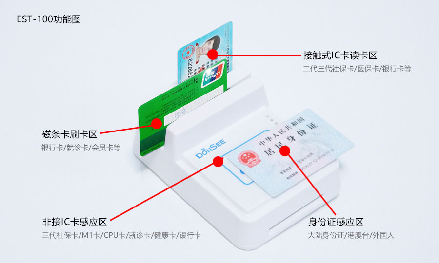 廣東東信智能科技有限公司EST-100身份證社?？ㄗx卡器